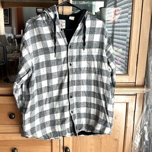 Red Head Sweatshirt button down Jacket